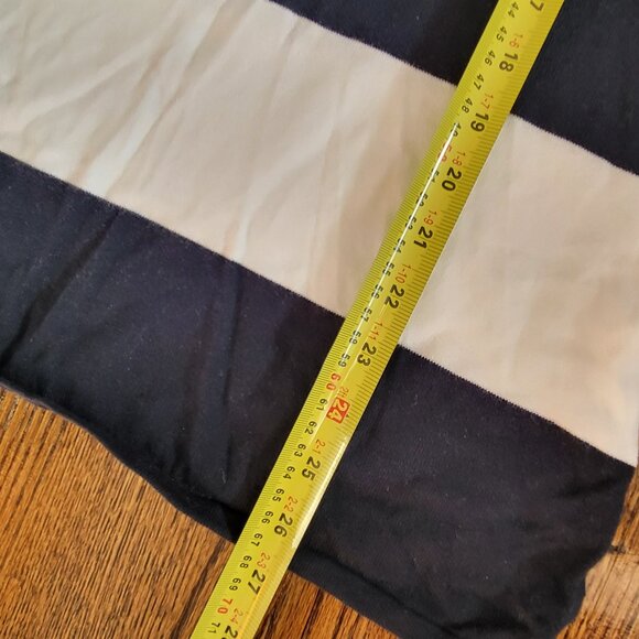 GAP Striped Hoodie Navy Blue White Women's Size M Lightweight - Picture 12 of 12